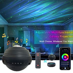 Star Projector Smart WiFi Galaxy Projector Night Light Work with Alexa  Google Assistant Bluetooth Music Timer Ocean Star Light Projector with Smart Music Voice Remote Control for Baby Kids Bedroom Game Room miniinthebox