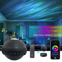 Star Projector Smart WiFi Galaxy Projector Night Light Work with Alexa  Google Assistant Bluetooth Music Timer Ocean Star Light Projector with Smart Music Voice Remote Control for Baby Kids Bedroom Game Room miniinthebox - thumbnail