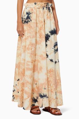 Tie-dye Maxi Skirt in Cotton Tie-dye Maxi Skirt in Cotton