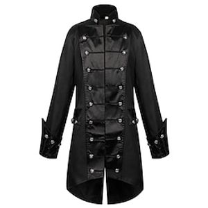 Punk  Gothic Medieval Steampunk 17th Century Coat Trench Coat Men's Cosplay Costume Carnival Party  Evening Coat Lightinthebox