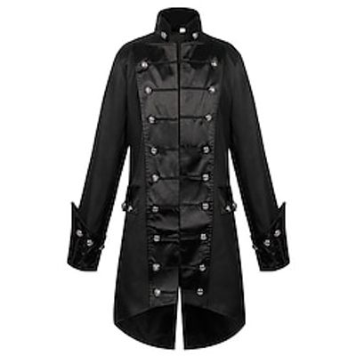 Punk  Gothic Medieval Steampunk 17th Century Coat Trench Coat Men's Cosplay Costume Carnival Party  Evening Coat Lightinthebox