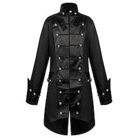 Punk  Gothic Medieval Steampunk 17th Century Coat Trench Coat Men's Cosplay Costume Carnival Party  Evening Coat Lightinthebox - thumbnail