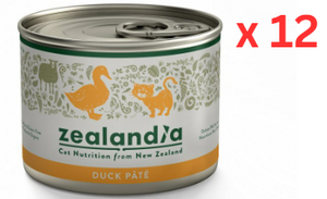 Zealandia Cat Wet Food Duck Pate 185 gmx12
