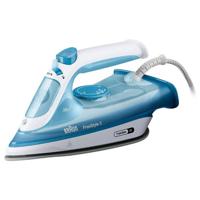 Braun FreeStyle 3 Steam Iron, The World's First FreeGlide 3D Technology, SuperCeramic Coating, Precision Tip, Easy Refill 270ml, Self-Clean, Energy Saving, 2400 Watts, Anti-Drip - FI 3144 Blue