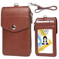 ID Card Holder with Lanyard Badge Card Holder Zipper Cover Head Card Holder with Easy Pull Buckle miniinthebox - thumbnail
