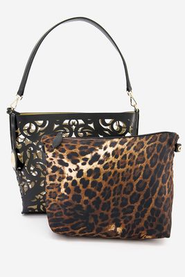 Womens Brigitte Shoulder Bag 26 H x 28 L x 12 W cm  Black