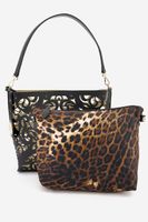 Womens Brigitte Shoulder Bag 26 H x 28 L x 12 W cm  Black - thumbnail
