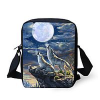 Unisex Bags Oxford Cloth Mobile Phone Bag 3D Crossbody Bag Zipper 3D Daily Holiday Canvas Bag 3D Print Black Lightinthebox - thumbnail