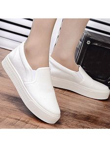 Plain Flat Round Toe Casual Sneakers