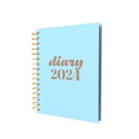 Collins Debden Scandi Calendar Year 2024 A5 Day-To-Page Journal (With Appointments) - Light Blue