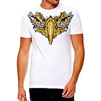 Men's Unisex Tee T shirt Hot Stamping Graphic Prints Eagle Plus Size Print Short Sleeve Casual Tops Cotton Basic Fashion Designer Big and Tall White Lightinthebox - thumbnail
