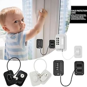 1pcs Refrigerator Fridge Freezer Door Lock With Password, Child Proof Refrigerator Door Lock For Kitchen Refrigerator, Cabinets And Drawers, Closets, Windows, Doors-No Tools Need Or Drill miniinthebox