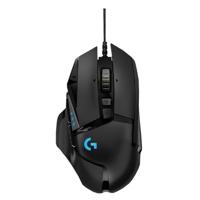 Logitech G502 Hero High Performance Wired Gaming Mouse, Black