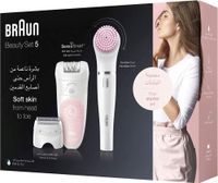 Braun 5in1 Epilation Beauty Set White and Pink - SES 5875