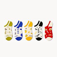 Fashion Comfort Women's Socks Cartoon Socks Casual Socks Medium Casual Multi color 5 Pairs / Sport miniinthebox - thumbnail