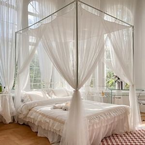 French Landing Princess 2023 New Simple Dust-proof Top Mosquito Net Home Bedroom Palace Style Literature And Art Tied Rope Lightinthebox