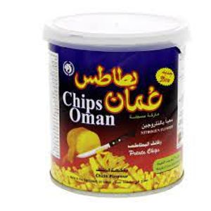 Oman Potato Chips Chili Flavour Can 37Gm