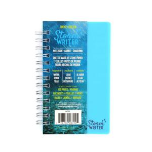 Onyx & Green Spiral Pocket Notebook Storm Writer 65 Ruled Stone Paper Sheets Tear and Stain Resistant Waterpro