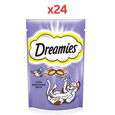 Dreamies Duck Cat Treats 60G (Pack of 24)