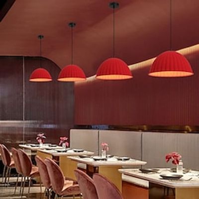 Pendant Lamp E27 Lotus Leaf Nordic Style Cement Hanging Light, Retro Creativity Personality Adjustable Height Living Room Restaurant Bar Cafe Decor Chandelier Gray Lightinthebox