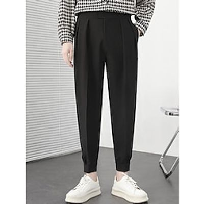Men's Dress Pants Trousers Pleated Pants Suit Pants Pocket Plain Comfort Breathable Outdoor Daily Going out Fashion Casual Black White Lightinthebox Men's Dress Pants Trousers Pleated Pants Suit Pants Pocket Plain Comfort Breathable Outdoor Daily Going out Fashion Casual Black White Lightinthebox