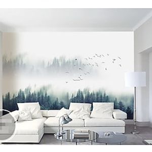 Nature Scenery Forest Wallpaper Forest Plants Children's Bedroom Wall Cloth Direct Broadcast Room Background Wallpaper High quality Lightinthebox
