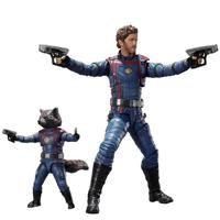 Bandai Tamashii S.H.Figuarts Guardians Of The Galaxy Vol 3 - Star Lord & Rocket Raccoon Action Figure Set