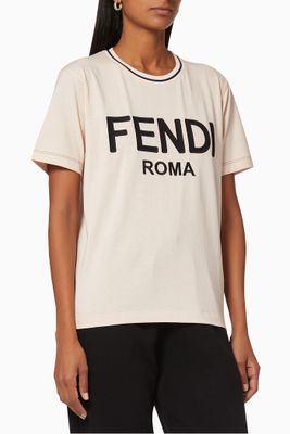 FENDI ROMA Jersey T-Shirt FENDI ROMA Jersey T-Shirt