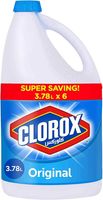 Clorox Bleach, Original - 6 x 3.78 L