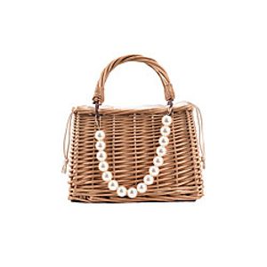 Women's Bags Top Handle Bag Straw Bag Holiday Beach Handbags White Khaki Brown Lightinthebox