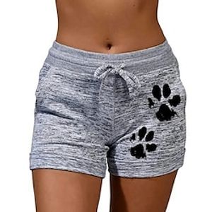 Women's Running Shorts Sweatshorts Drawstring Side Pockets Bottoms Athletic Athleisure Cotton Breathable Soft Quick Dry Fitness Gym Workout Running Sportswear Activewear Dark Grey Black Light Grey Lightinthebox