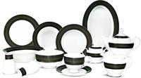 Premium Bone China Dinner Set, 83 Pcs Set-(White)-(RF11046)