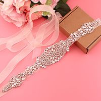 Satin Tulle Wedding Party Evening Sash With Belt Appliques Crystals Rhinestones Women's Sashes Lightinthebox Satin Tulle Wedding Party Evening Sash With Belt Appliques Crystals Rhinestones Women's Sashes Lightinthebox