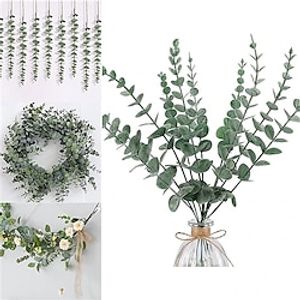 20Pcs 16.7Inches Artificial Plants Home Decorations Wedding Party Wall Decorative Leaves Artificial Leaves Tabletop DisplayFake Flowers For Wedding Arch Garden Wall Home Party Decoration Lightinthebox