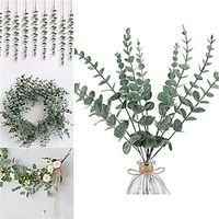 20Pcs 16.7Inches Artificial Plants Home Decorations Wedding Party Wall Decorative Leaves Artificial Leaves Tabletop DisplayFake Flowers For Wedding Arch Garden Wall Home Party Decoration Lightinthebox - thumbnail