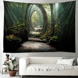 Forest Tree Door Hanging Tapestry Wall Art Large Tapestry Mural Decor Photograph Backdrop Blanket Curtain Home Bedroom Living Room Decoration Lightinthebox