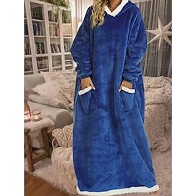 Women's Casual Dress Night Dress Long Dress Maxi Dress Adorable Daily Pocket Graphic Hooded Home Lounge Light Green Pink 2023 Fall Winter One-Size Lightinthebox Women's Casual Dress Night Dress Long Dress Maxi Dress Adorable Daily Pocket Graphic Hooded Home Lounge Light Green Pink 2023 Fall Winter One-Size Lightinthebox