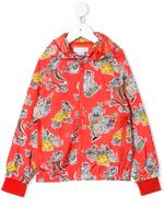 Stella McCartney Kids happy mice print jacket - ORANGE