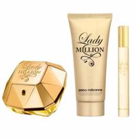 Paco Rabanne Lady Million (W) Set Edp 80Ml + Edp 10Ml + Bl 100Ml