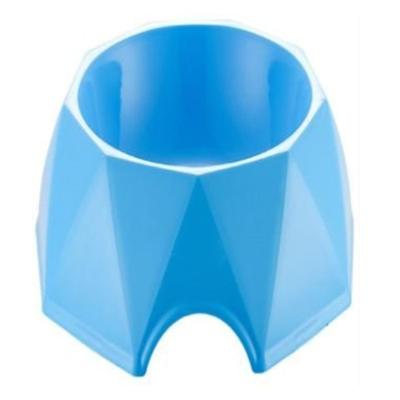 Pets Club Diamond Shape Pet Bowl Blue Medium - 19.6X19.6X6Cm