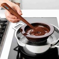 KCASA KC-SN04 Silicone Scraper Spatula Long Probe Digital Food Thermometer Chocolate Baking Tools