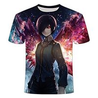 Inspired by Tokyo Ghoul Cosplay Cosplay Costume T-shirt Polyester / Cotton Blend Print 3D T-shirt For Women's / Men's miniinthebox - thumbnail