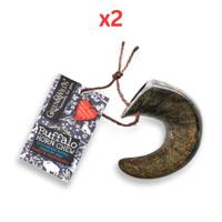 Green & Wilds Buffalo Horn Chew Treats for Dogs Small (Pack of 2)