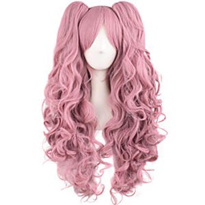 Pink Wig Technoblade Cosplay Cosplay Costume Wig Synthetic Wig Curly Halloween Asymmetrical Wig Long Pink Synthetic Hair 28 inch Women's Pink Lightinthebox
