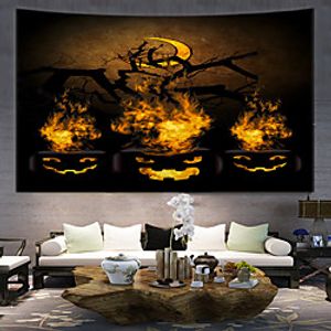 Halloween Spooky Skull Scary Pattern Tapestry Wall Hanging Tapestry Wall Carpet Wall Art Wall Decoration Tapestry Wall Decoration miniinthebox