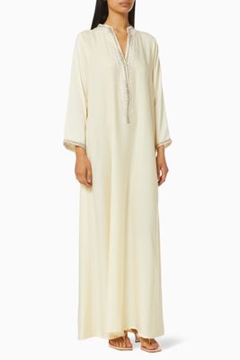 Kaftan with Floral Embroidery Kaftan with Floral Embroidery