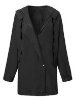 Casual Pocket Pure Color Trench Coat