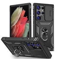 Phone Case For Samsung Galaxy S23 S22 Plus  Ultra S21 Ultra A14 A54 A52 Back Cover Ring Holder Camera Lens Protector PC miniinthebox - thumbnail