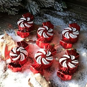 Christmas Decorative Pendant Christmas Tree Decorative Plastic Accessories Candy Packaging Jewelry Window Decoration miniinthebox