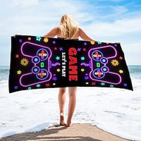 Beach Towels Video Game 100% Micro Fiber Quick Dry Comfy Blankets Strong Water Absorption for Sunbathing Beach Swim Outdoor Travel Camping Workout Lightinthebox